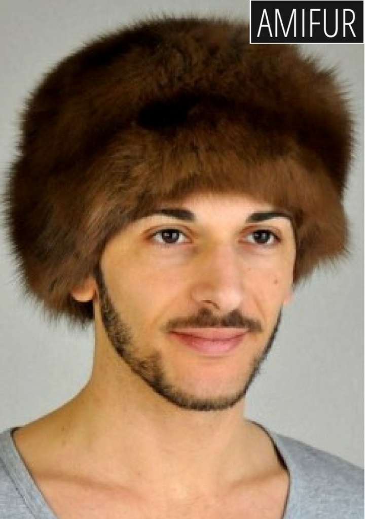 Sable fur hat for Men